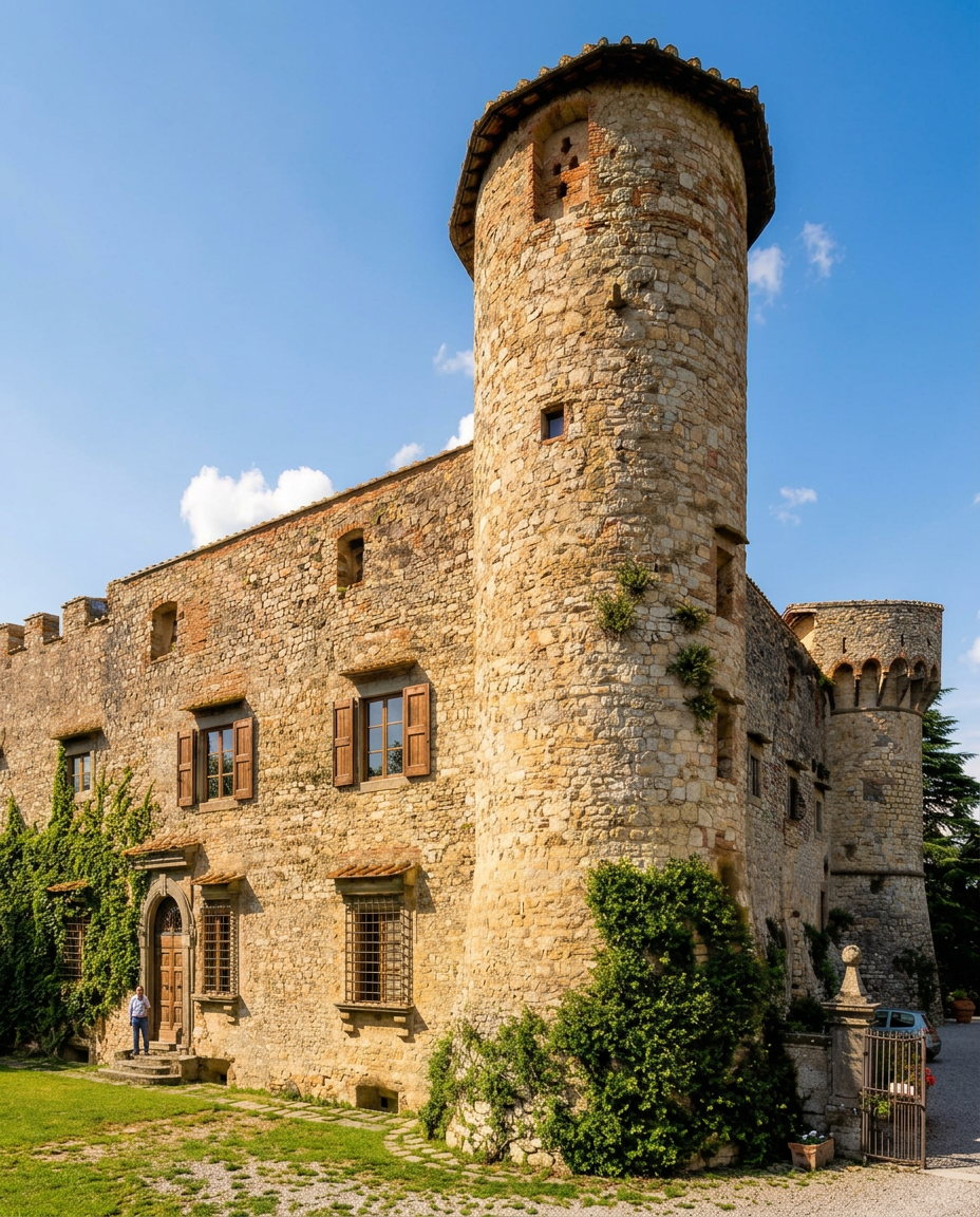La facciata e le torri